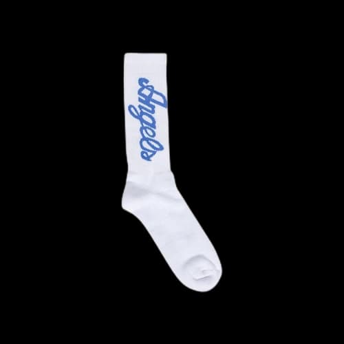 Palm Angels Angels Socks 'White/Blue'