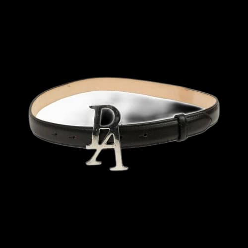 Palm Angels Logo Buckle Belt 'Hunter Black'