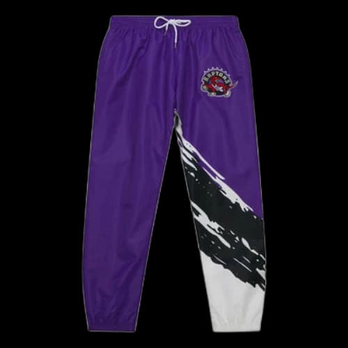 Mitchell & Ness x NBA Paintbrush Warm Up Pants 'Toronto Raptor'