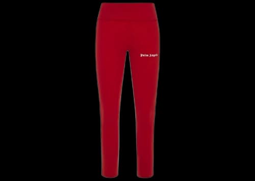 Palm Angels Womens Track Training Leggings Red/White