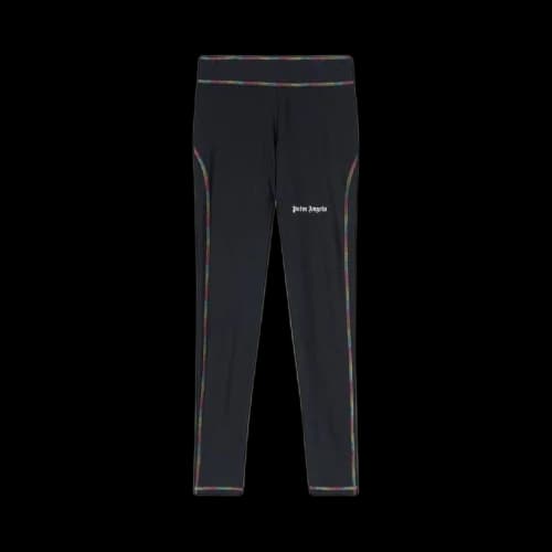 Palm Angels Rainbow Miami Training Leggings 'Black/White'
