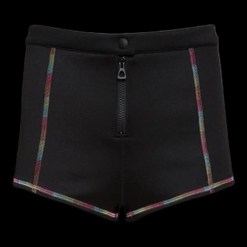 Palm Angels Neoprene Surf Shorts 'Black/White'