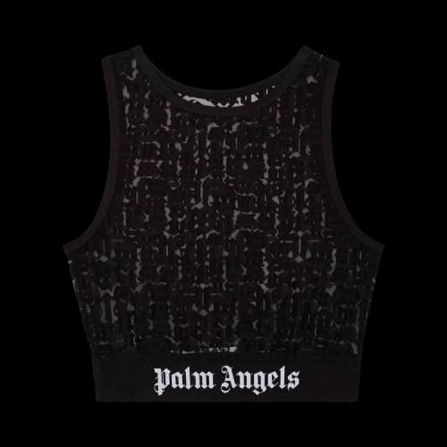 Palm Angels Devore Training Top 'Black/White'