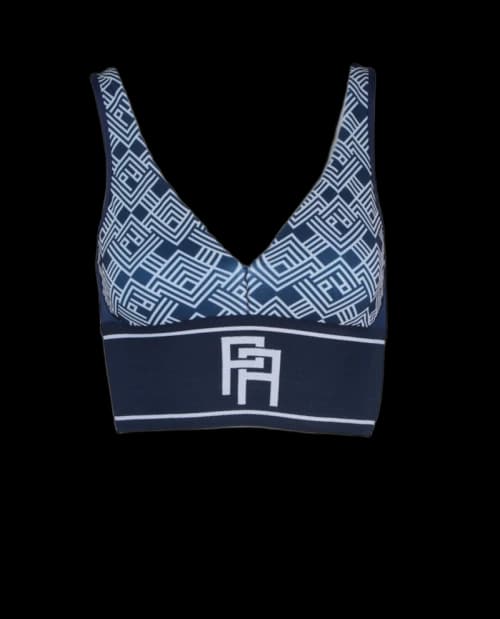 Palm Angels Monogrammed V Top Blue Multi