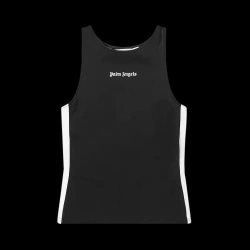 Palm Angels Track Active Tank Top 'Black/White'