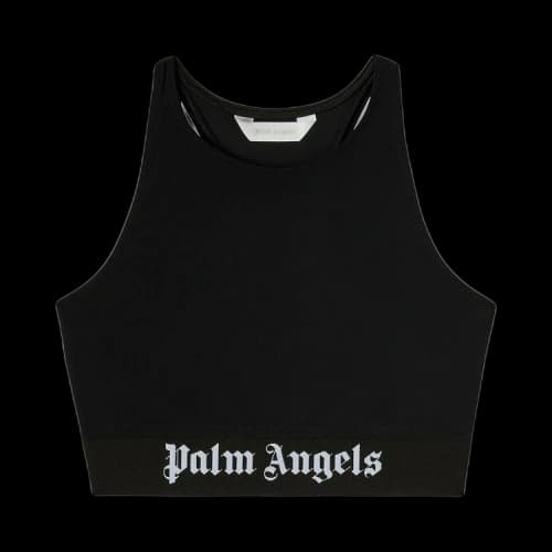 Palm Angels Classic Logo Sport Top 'Black White'
