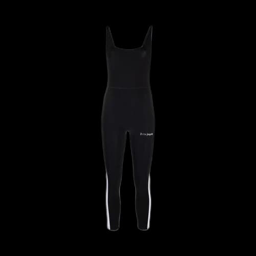 Palm Angels Training Track Jumpsuit 'Black/White'
