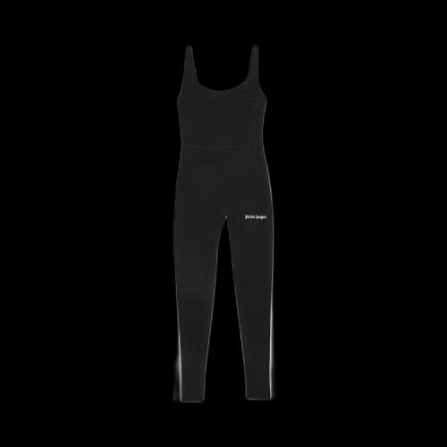 Palm Angels Side Stripe Track Jumpsuit 'Black/White'