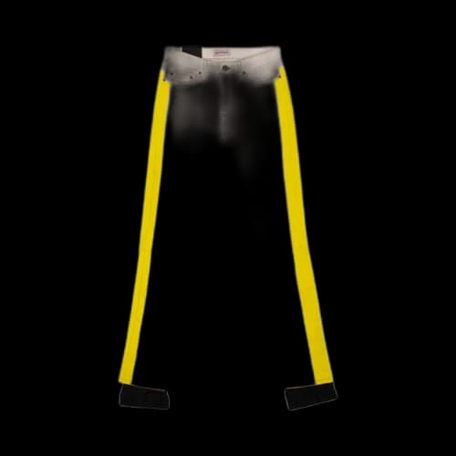 Palm Angels Striped Stretch Jeans 'White'