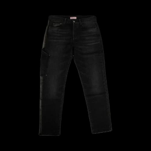 Palm Angels Sheer Side Stripes Jeans 'Black'