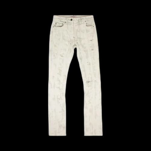 Palm Angels Tie Dye Distressed Jeans 'Blue/White'
