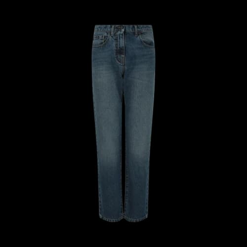 Palm Angels Intarsia Regular Fit Jeans 'Blue'