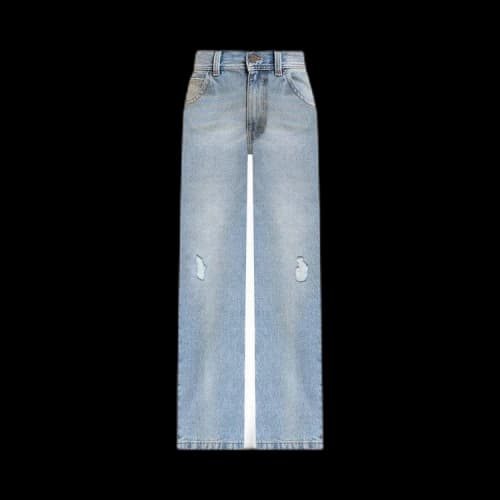 Palm Angels High Waisted Jeans 'Light Blue'