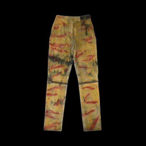 Palm Angels Tie Dye Jeans Pants 'Yellow'