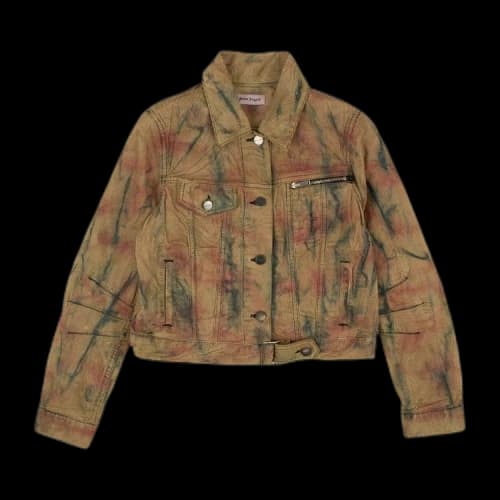 Palm Angels Tie Dye Corduroy Jacket 'Yellow'