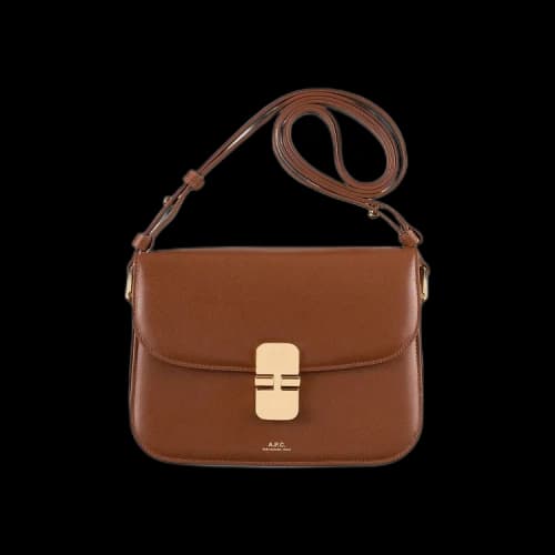 A.P.C. Small Grace Shoulder Bag 'Hazelnut'