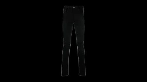 AMIRI Slim Fit Broken Ripped Jeans Black