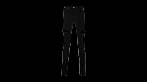 AMIRI Slim Fit Thrasher Plus Jeans Black