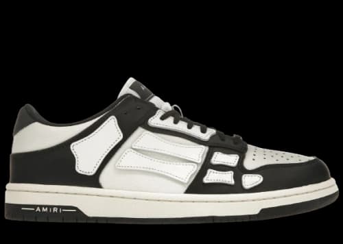 AMIRI Skel Top Low Black White