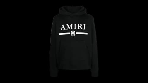 AMIRI Ma Bar Logo Hoodie Black