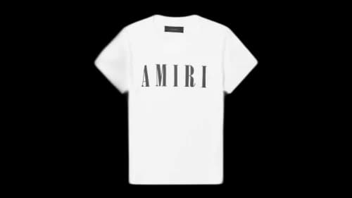 AMIRI Slim Core Logo T-shirt White