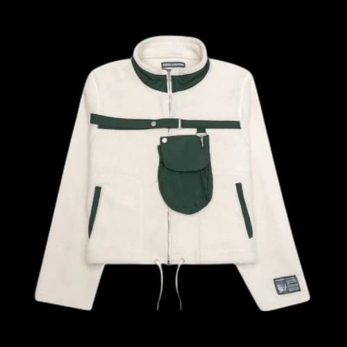 Reese Cooper Cropped Sherpa Fleece 'Cream'