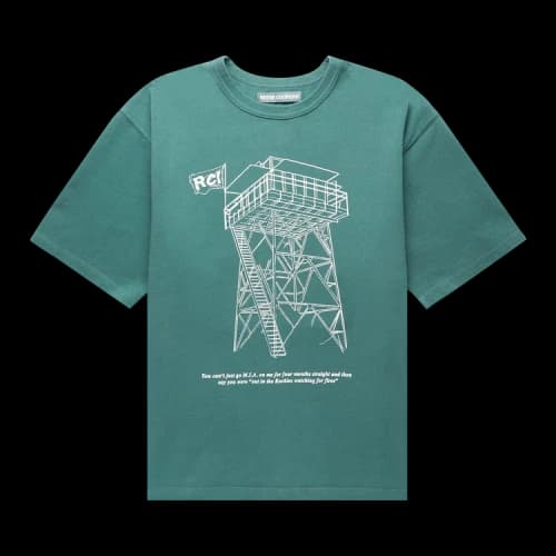 Reese Cooper Watchtower T-Shirt 'Forest Green'