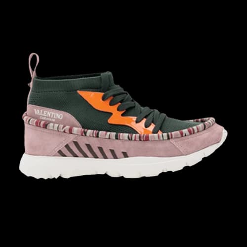 Valentino Heroes Tribe Sneaker 'Olive Orange Fluorescent'