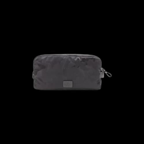 Valentino Camo Double Zip Pouch 'Black'