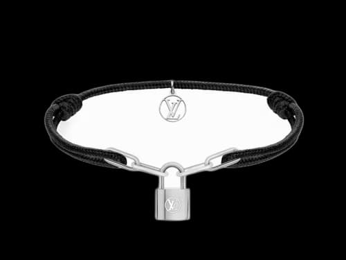 Louis Vuitton x Virgil Abloh Silver Lockit Bracelet Black