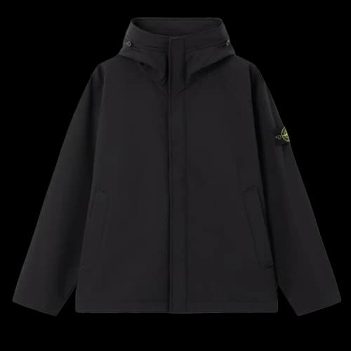 Stone Island Soft Shell R Hooded Short Parka 'Black'