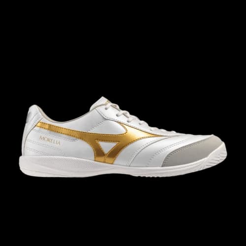 Mizuno MORELIA SALA Soccer Shoes Unisex White Gold