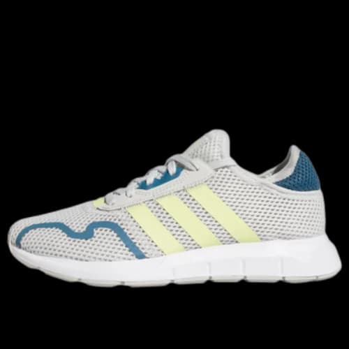 (GS) adidas originals Swift Run X 'Grey Yellow Orbit Indigo'