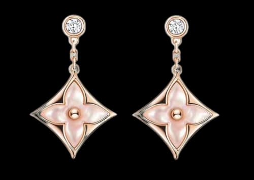 Louis Vuitton Color Blossom BB Star Ear Studs Pink