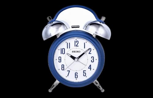 SEIKO Mute Mechanical Ring The Alarm Blue/White