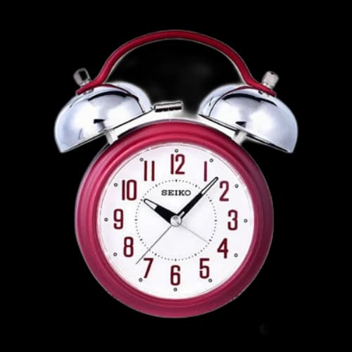 SEIKO Mute Mechanical Ring The Alarm Red/White