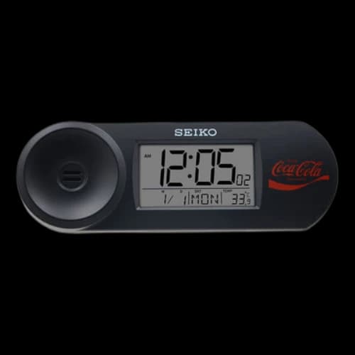 SEIKO x Coca Cola Multifunctional Electronic Clock Black