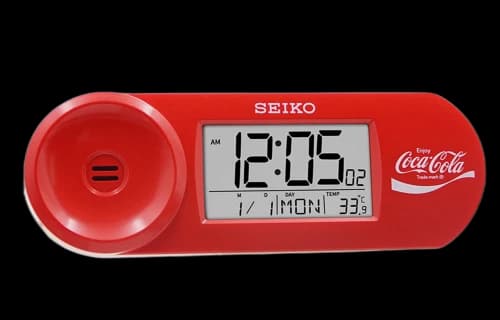 SEIKO x Coca Cola Electronic Clock Red