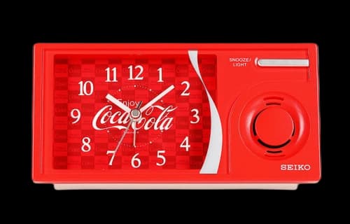 SEIKO x Coca Cola Mute Music Alarm Clock Red