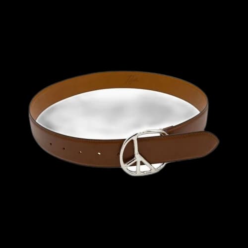 Needles Peace Buckle Belt 'Brown'