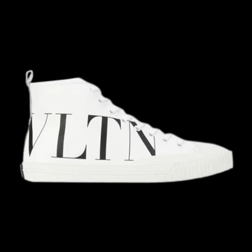 Valentino Open Sneaker High 'Logo Print - White'