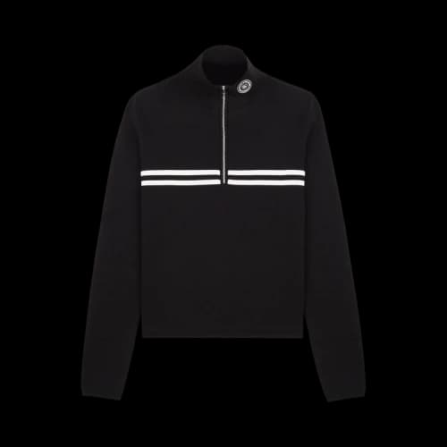 Sporty & Rich Minimal Quarter Zip 'Black'