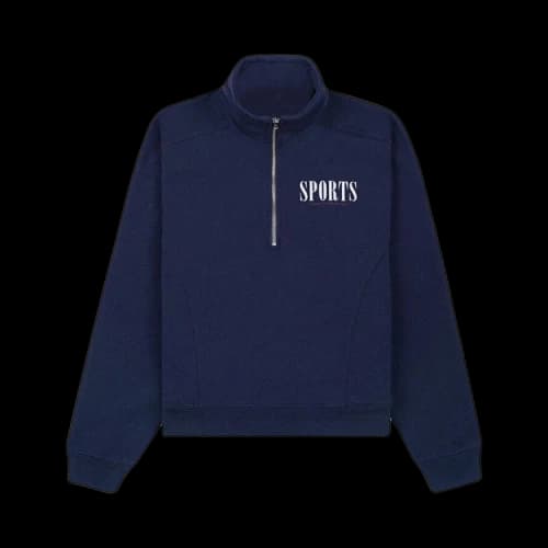 Sporty & Rich Sports Quarter Zip 'Navy'