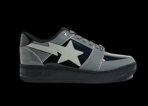 A Bathing Ape Bape Sta Low Black Grey