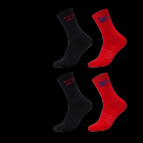 Reebok Logo Sport Socks 3 Packs 'White Black Red'