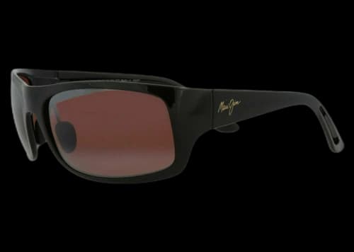Maui Jim Shield/Wrap Sunglasses Black/Black/Rose (R419-02)