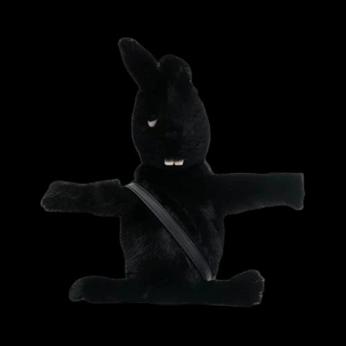 Rick Owens Hun Mink Fur Fat Bunny 'Black'