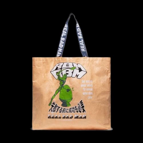 Real Bad Man Out Of Your Mind Tyvek Tote Bag 'Yellow'