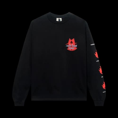 Real Bad Man Flammable Gas Long-Sleeve Tee 'Black'