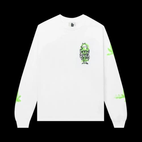 Real Bad Man Free The Weed Long-Sleeve Tee 'White'